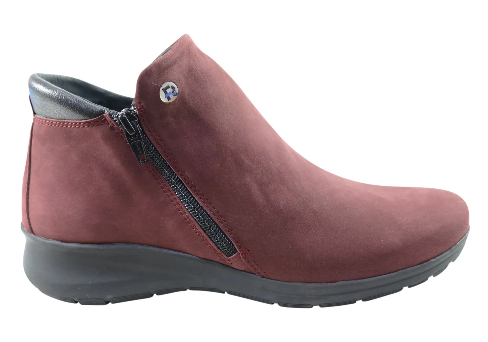 Flex & Go Yonda Womens Comfort Leather Ankle Boots Made In Portugal Breathable Upper Protective Finish Adventure Seeker
