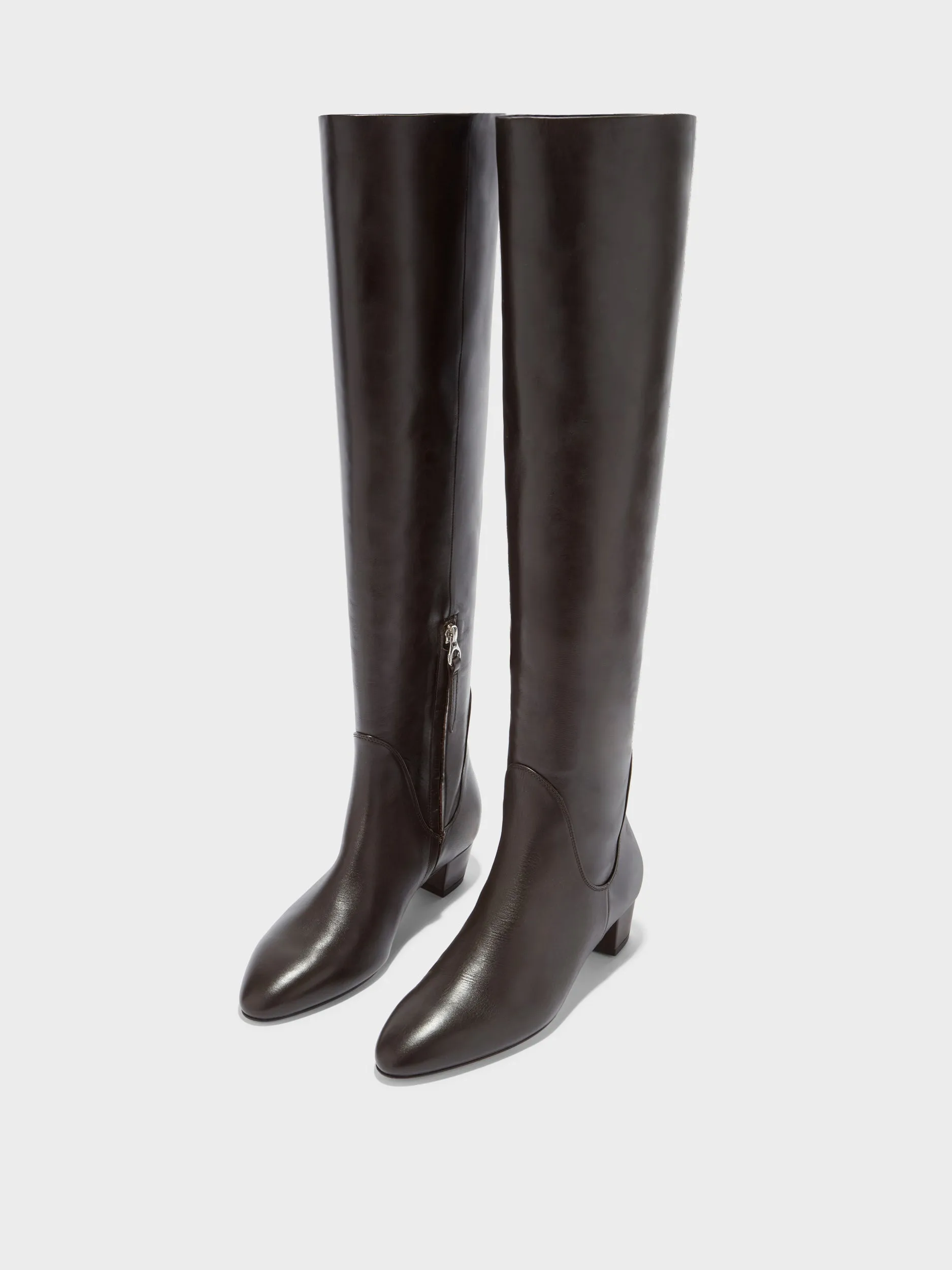 Yonda Leather Over-Knee Boots Nature Ready