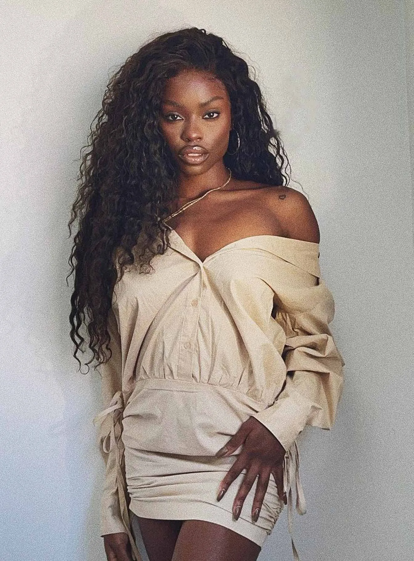 The Cult Mini Dress Camel Stylish Choice Chill Vibes