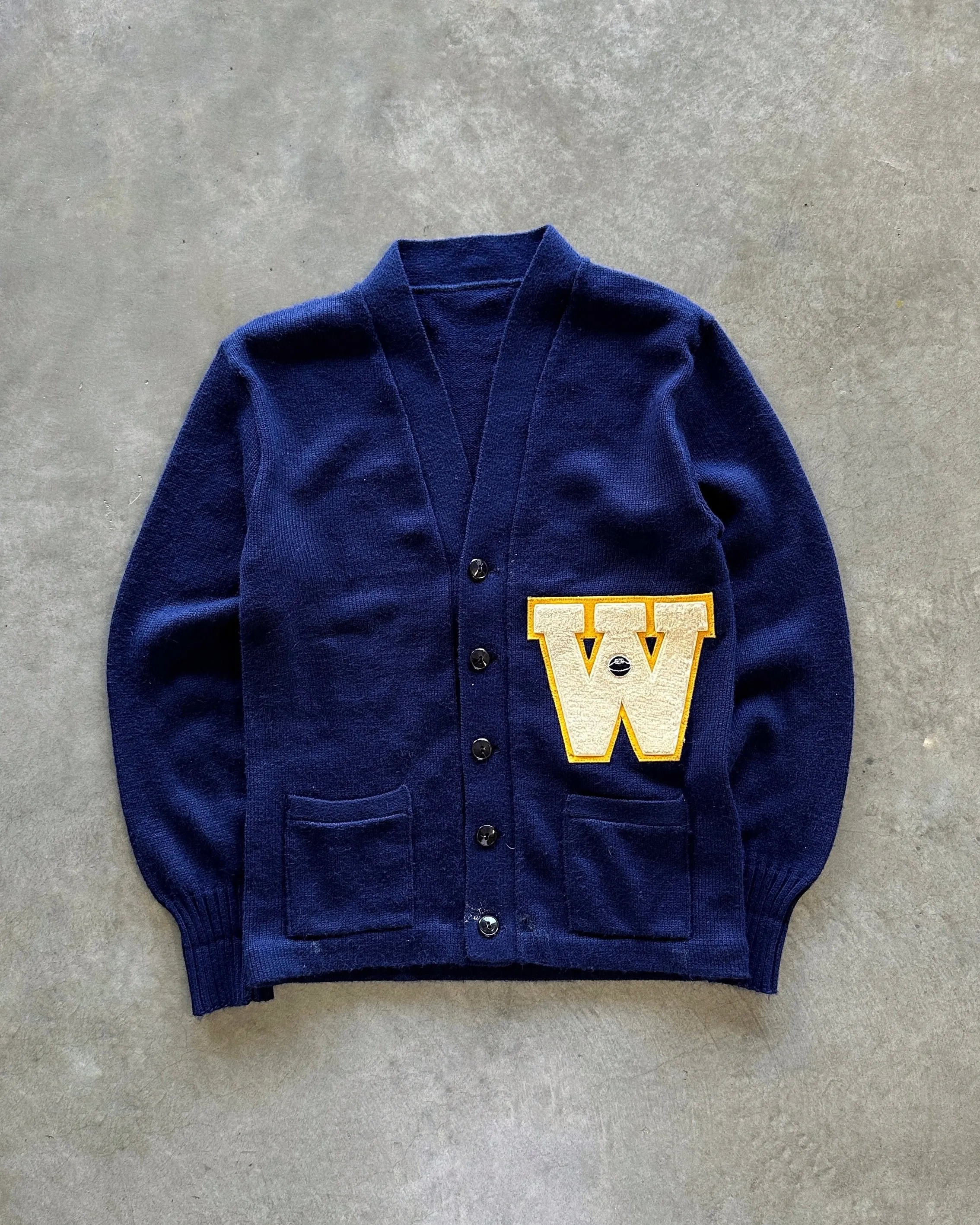 1980s Letterman cardigan (M) Low Maintenance Knit