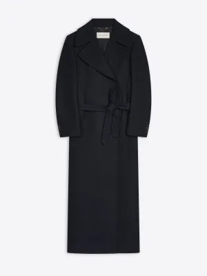 Floor length wool coat Crisp Clean Fit