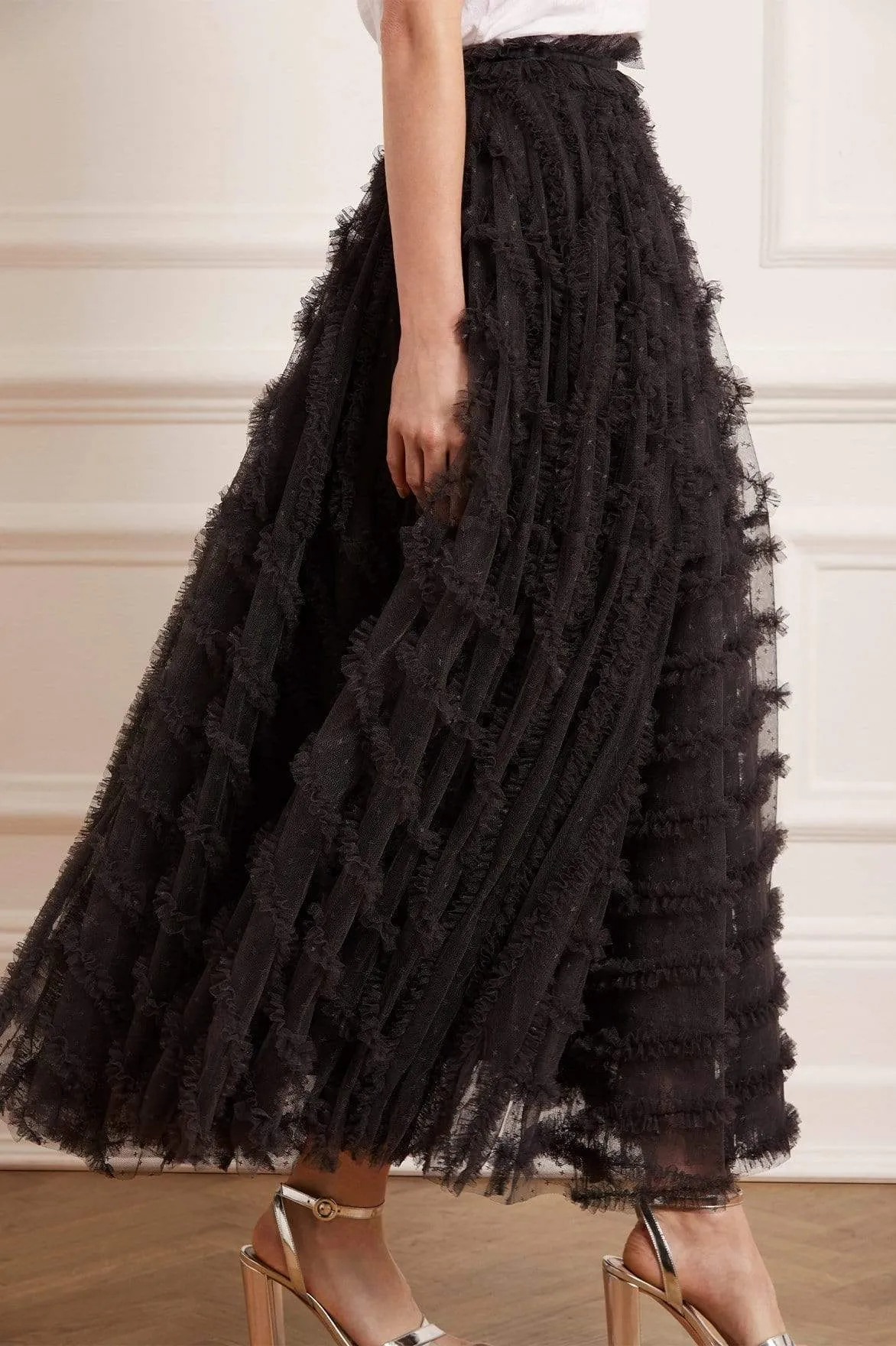 Cruise Attire Florence Ruffle Ankle Skirt