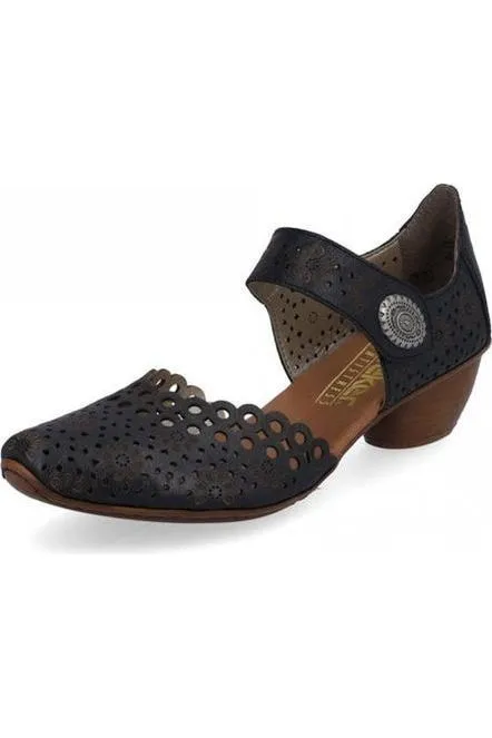 Rieker Womens Shoes 43753 14 blue Curve Hug Energy Returning Foam