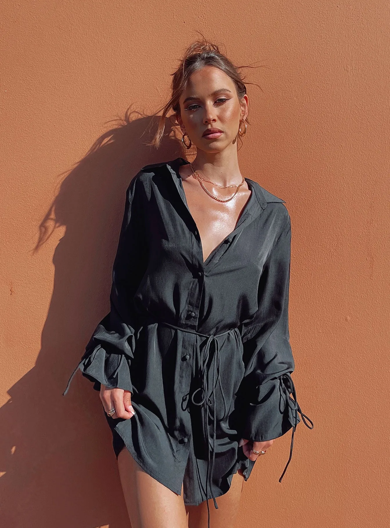 Forbidden Mini Dress Black Airy Base Fresh Style