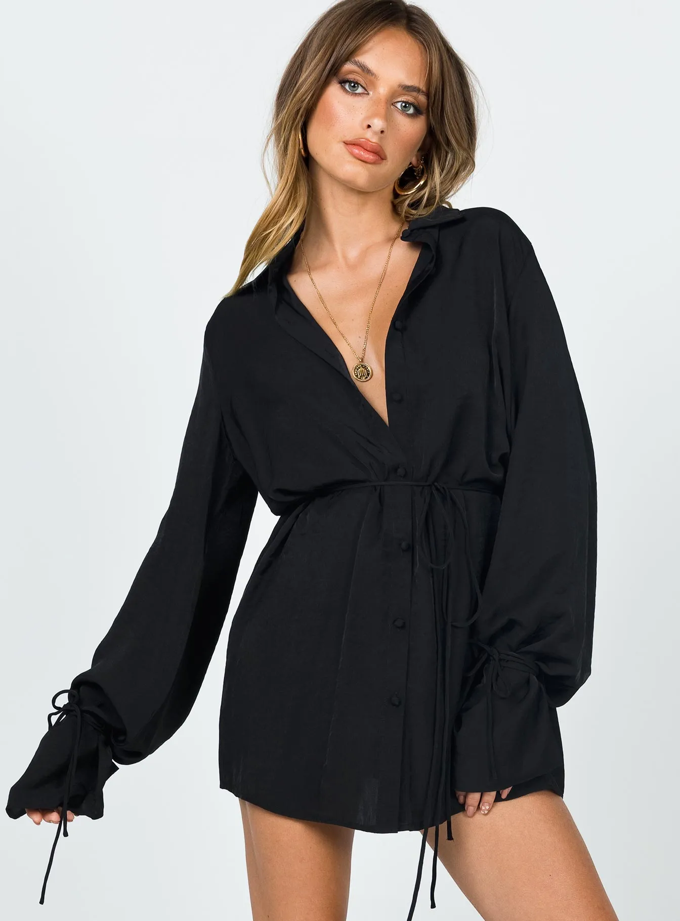 Forbidden Mini Dress Black Low-Waist