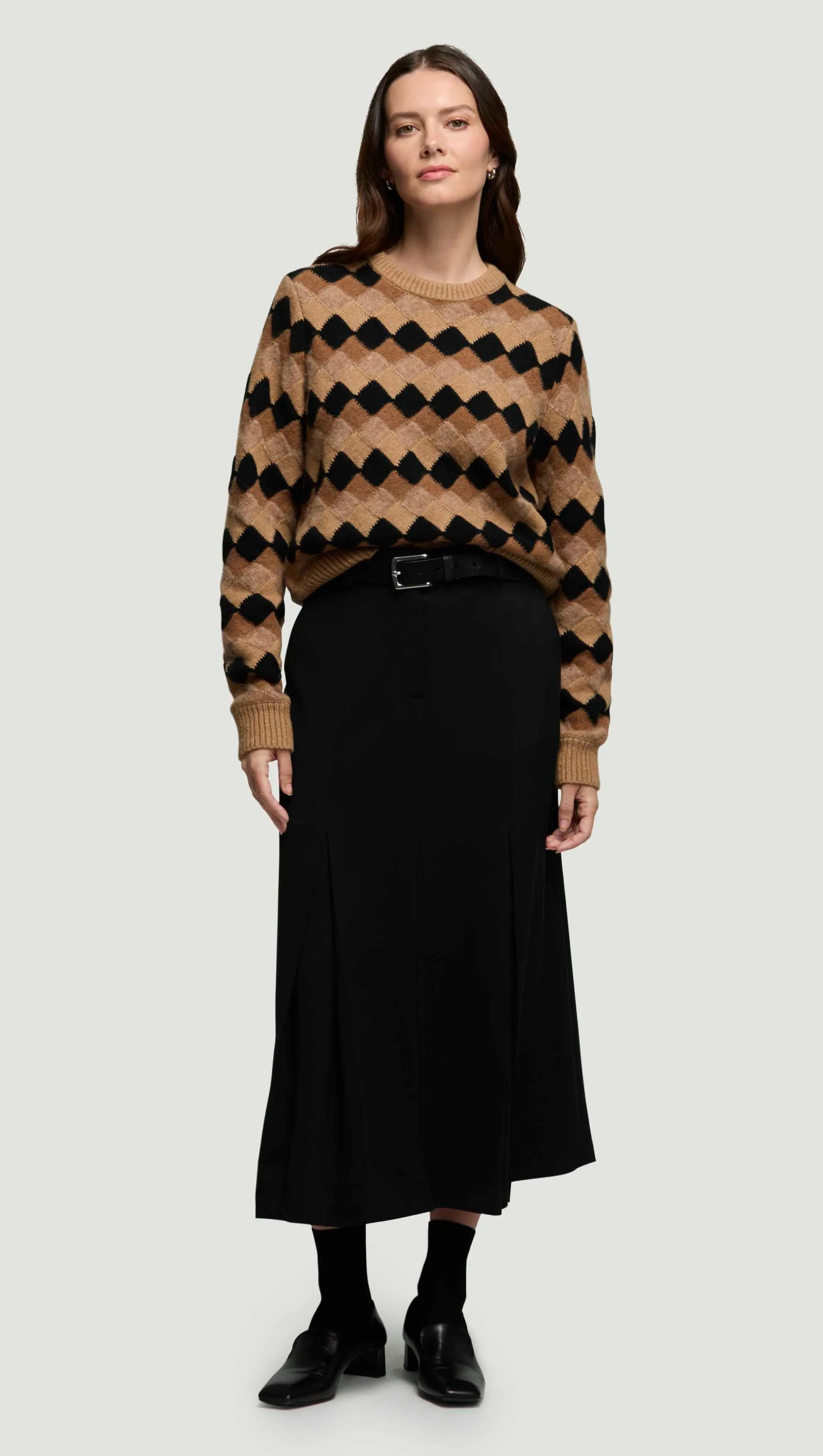 Low Maintenance Shrunken Pullover in Luxe Yarn | Domino