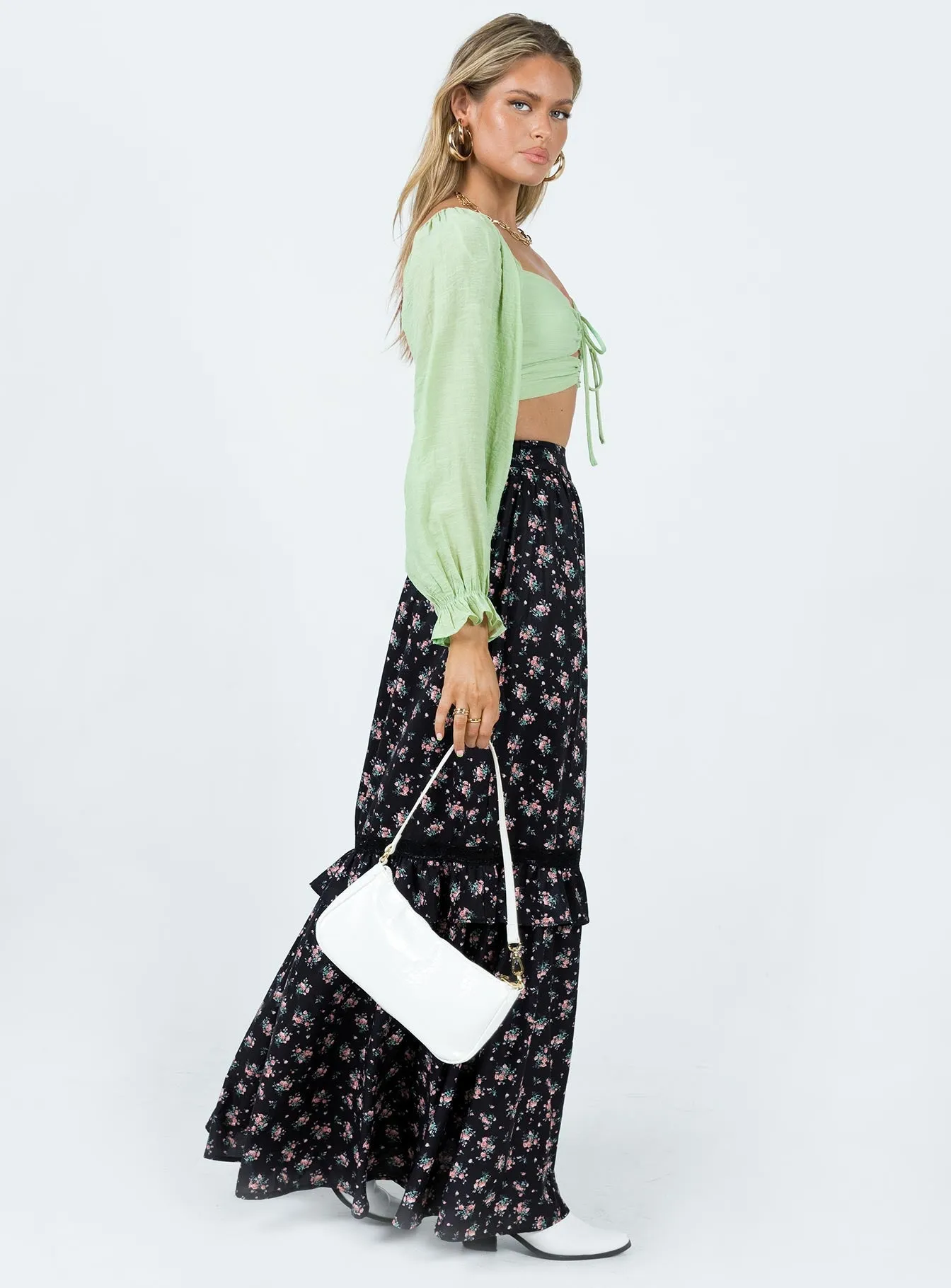 Seasonal special Fowler Maxi Skirt Black