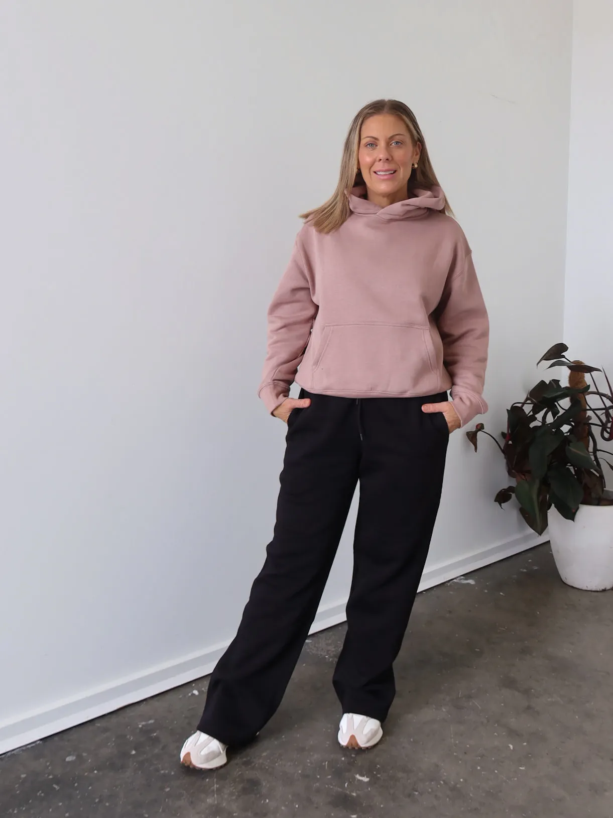 Custom made Frankie Hoodie - Hazy Pink