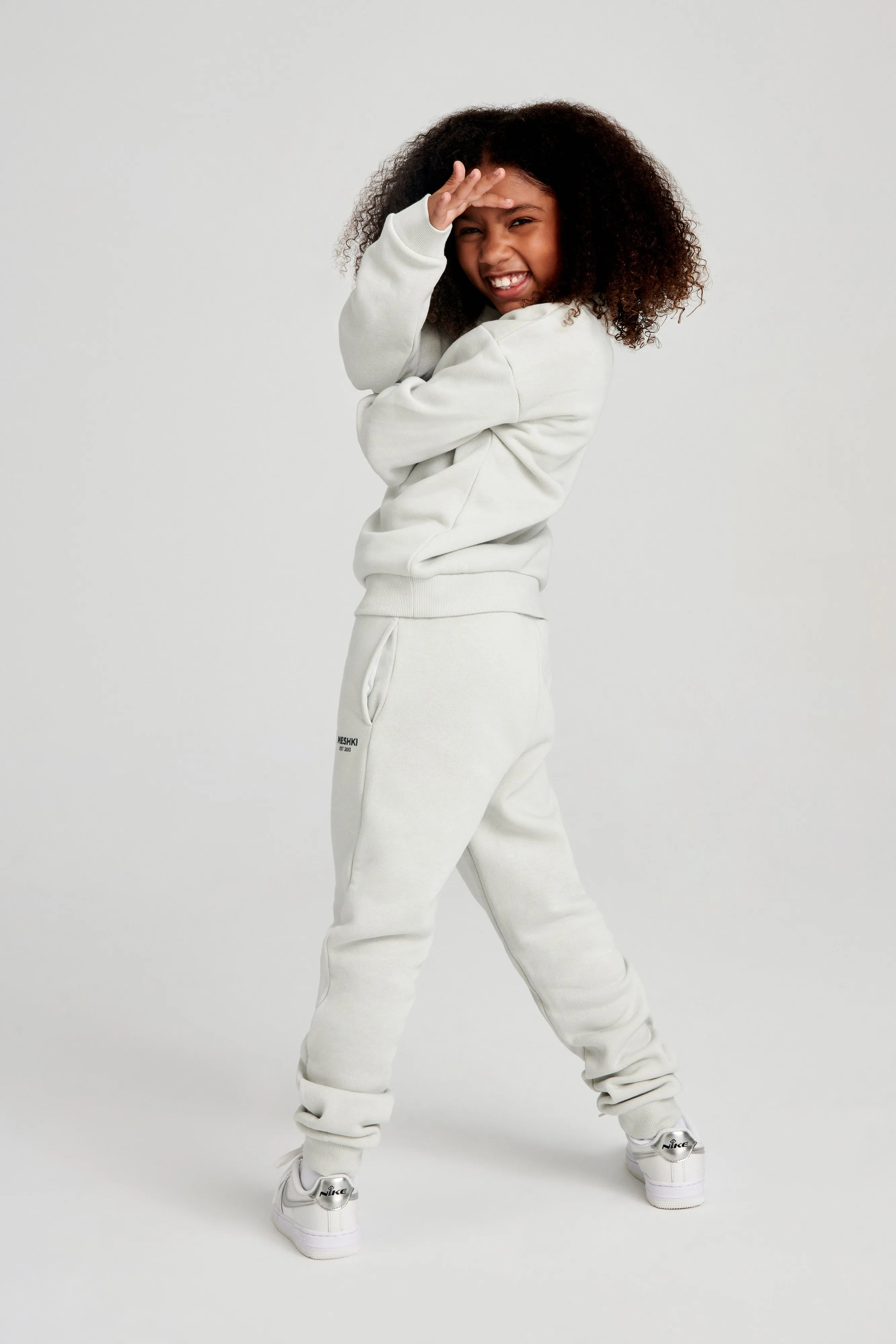 Frankie Kids Unisex Jogger - Smoke Grey Flattering Shape