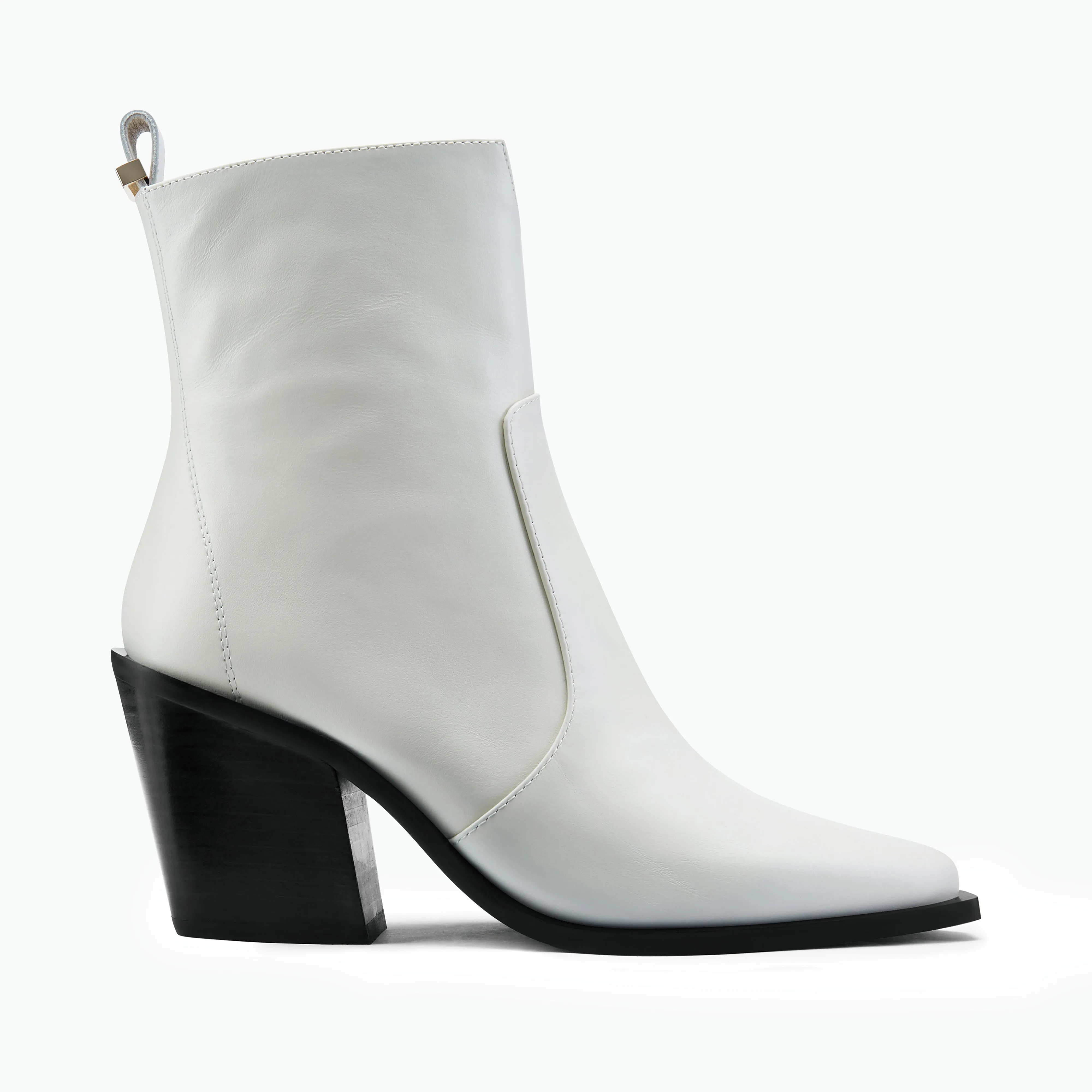 Franklin Ankle Boot | Off-white leather Comfortable Footbed
