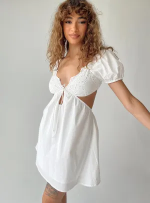 Elizer Mini Dress White Light Fit