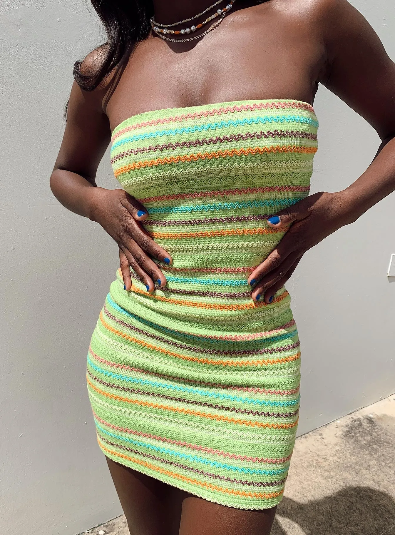 Avianna Mini Dress Green Casual Elegance Influencer-Approved