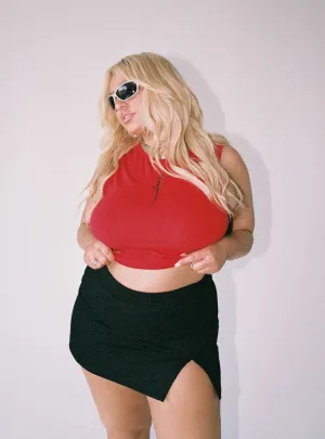 Madison Mini Skirt Black Curve Casual Comfort Quiet Style