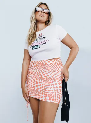 Button Fastenings Date night Checkmate Mini Skirt Multi