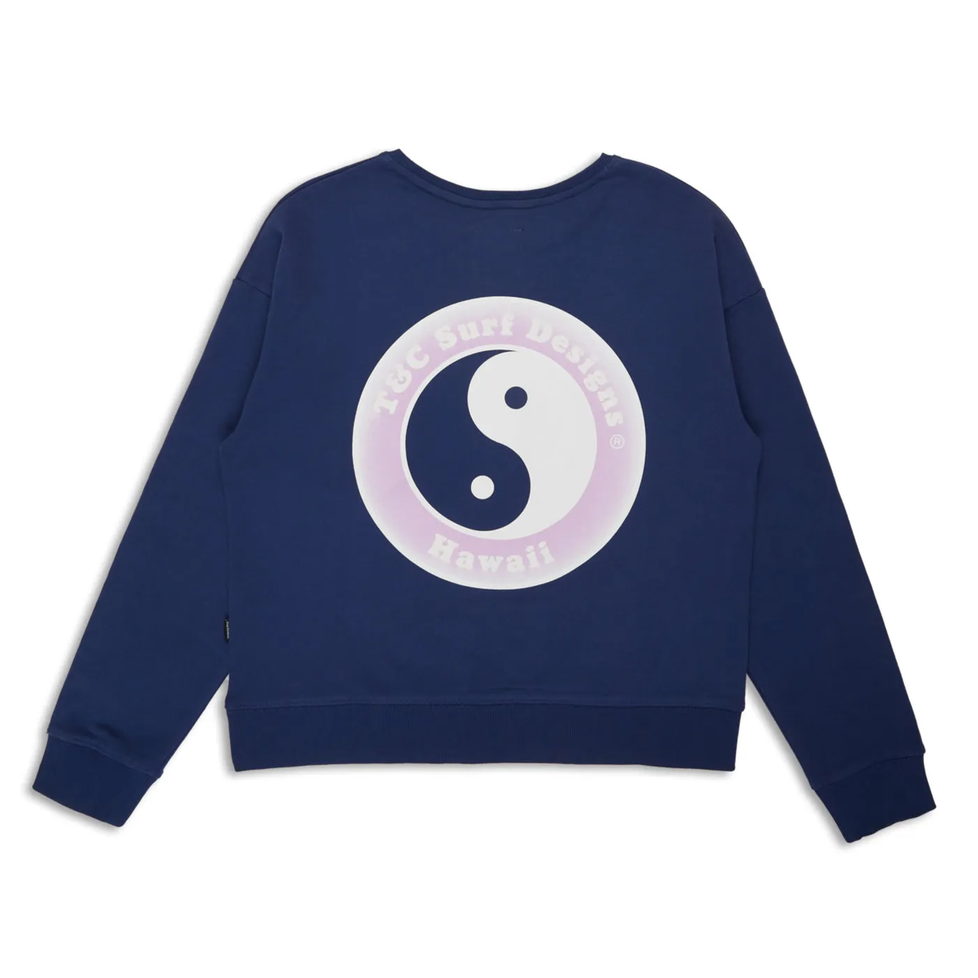 T&C Surf Designs Women YY Crew Sweat-Navy Essential Minimal
