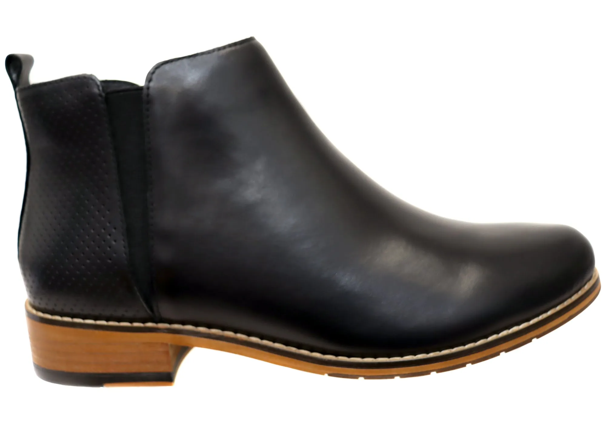 Florsheim Womens Comfortable Leather Mel Plain Toe Zip Boots Lace-Up Style Insulated Comfort