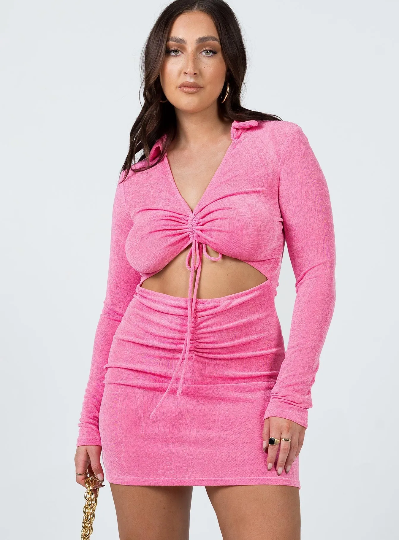 Kylie Mini Dress Pink Trendy Cut