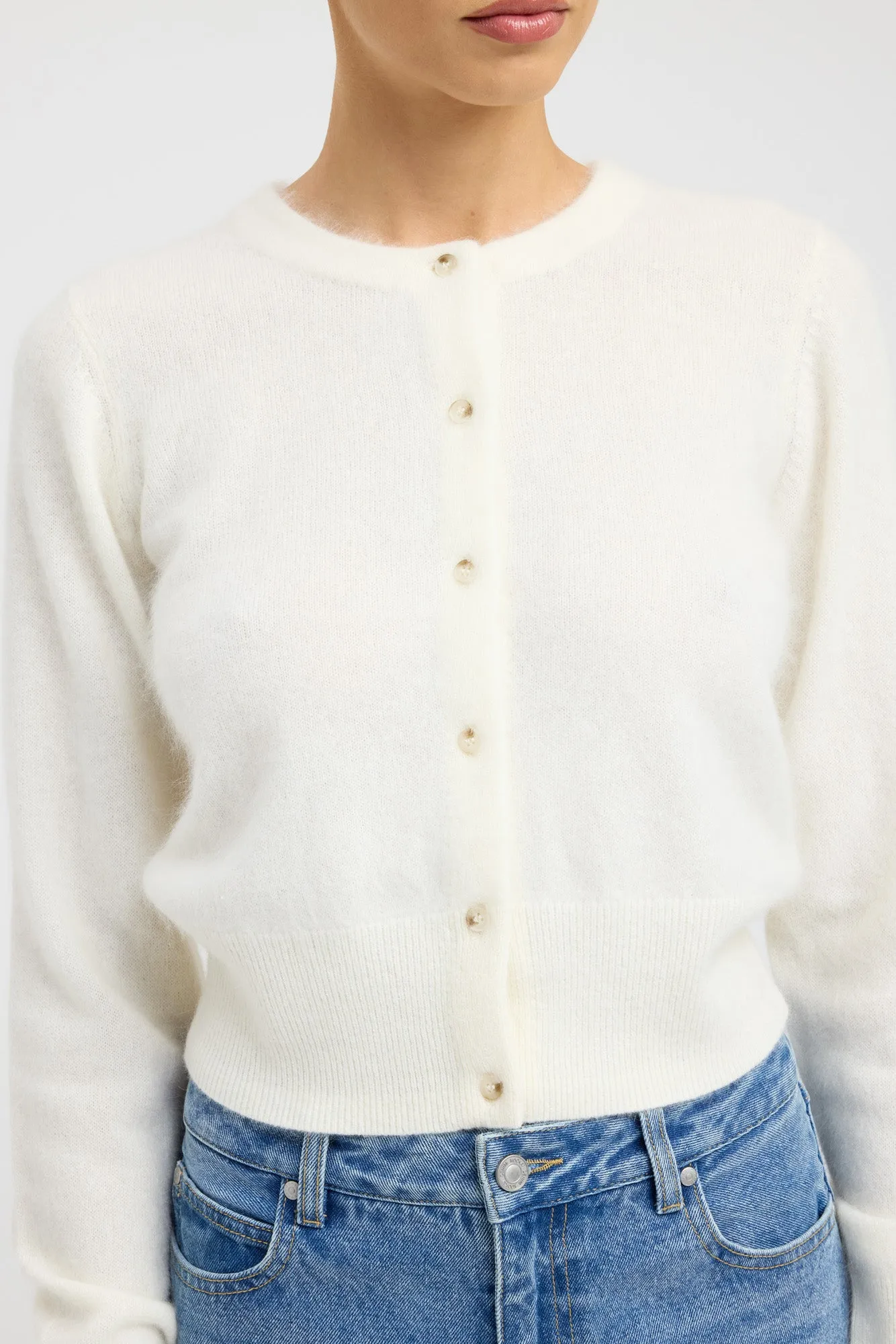 Breathable Honeycomb Weave Organic Cotton Blend Geneva Cardigan