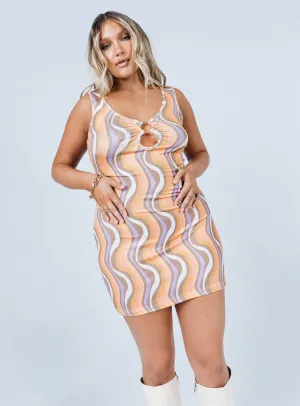 Georgie Mini Dress Multi Comfortable fit Timeless Cut