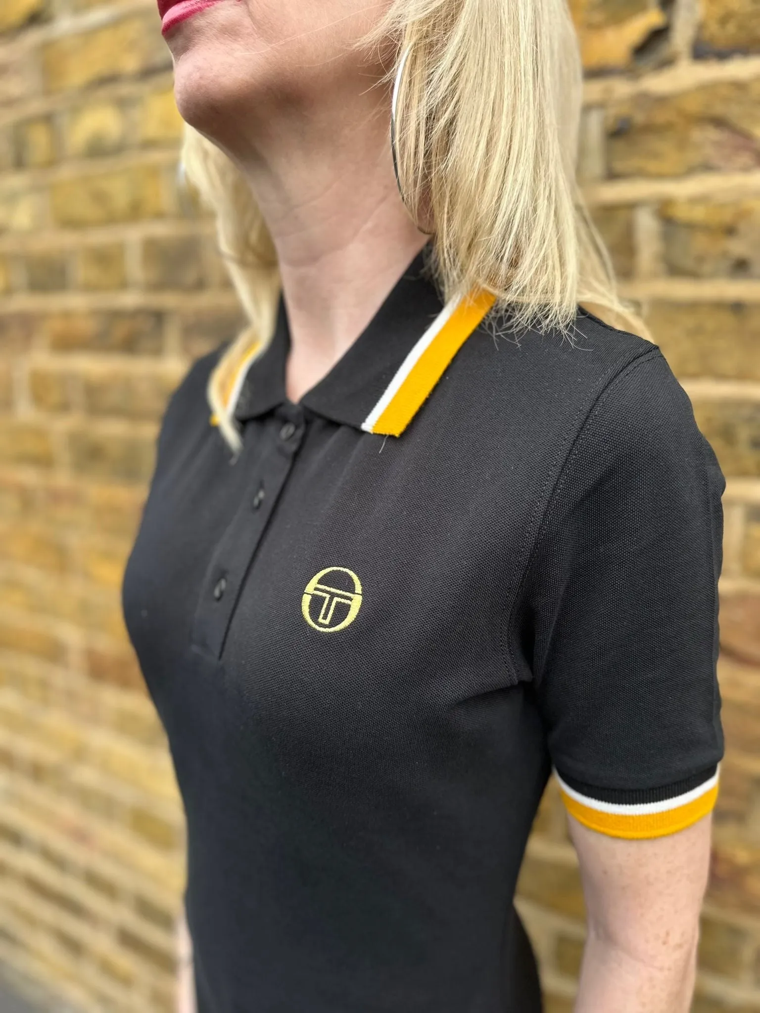 Gianna Black - Polo Dress Comfy Fit Wear