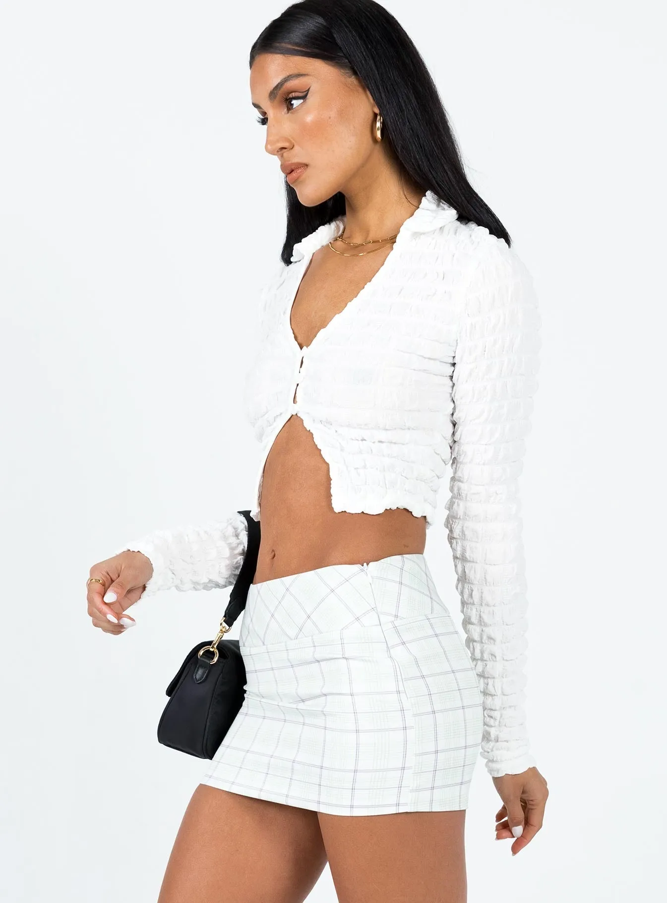Ginnie Mini Skirt Multi Street Vibe Influencer Style