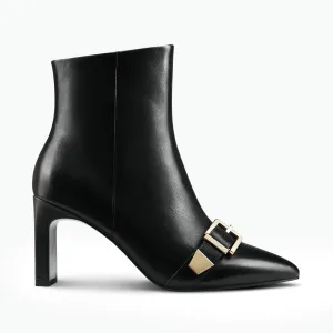 Rome Ltd Ed Ankle Boot | Black leather Wide toe box Fashion Booties