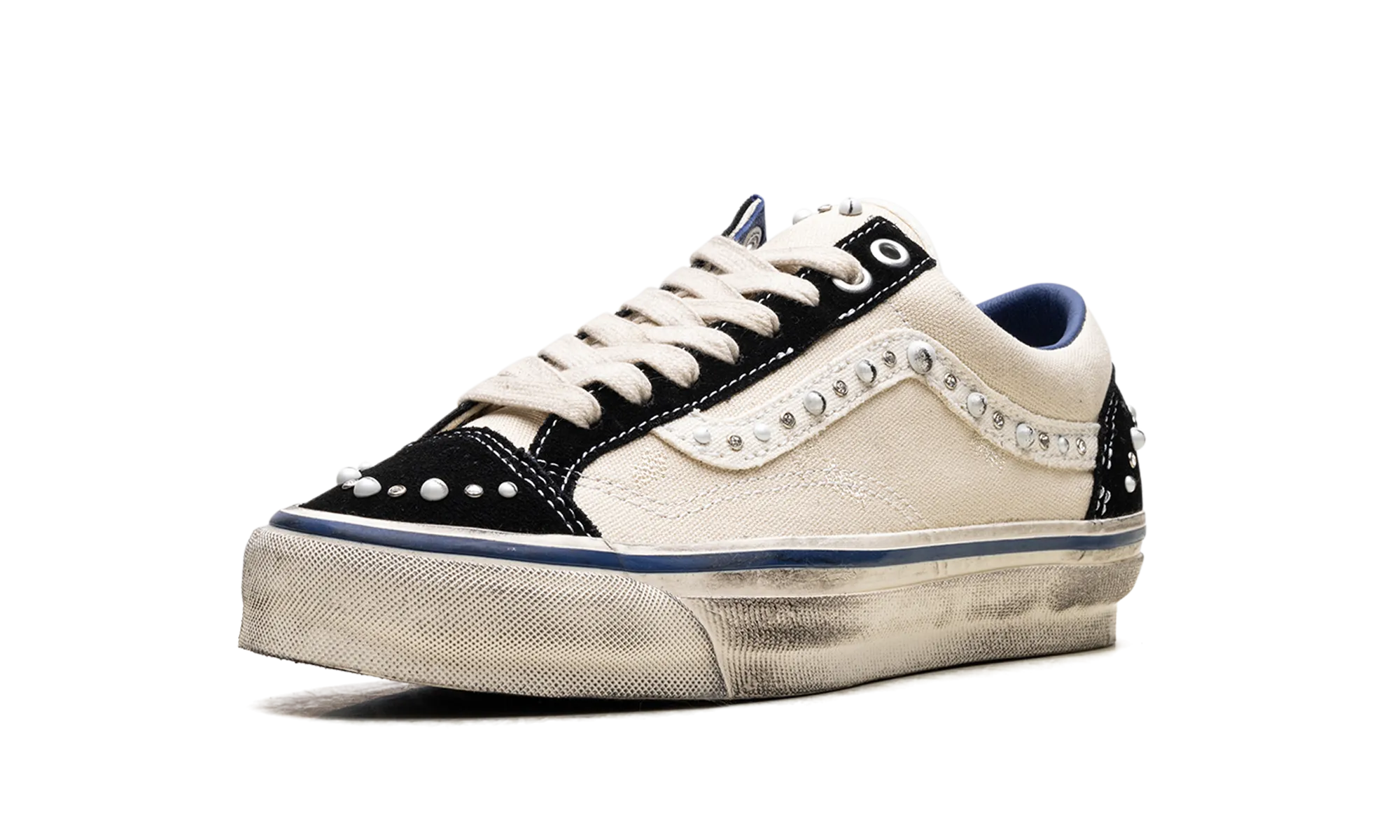 Fresh Steps Neat Lines OTW Old Skool 36 "Pearlized Pack Marshmallow White"