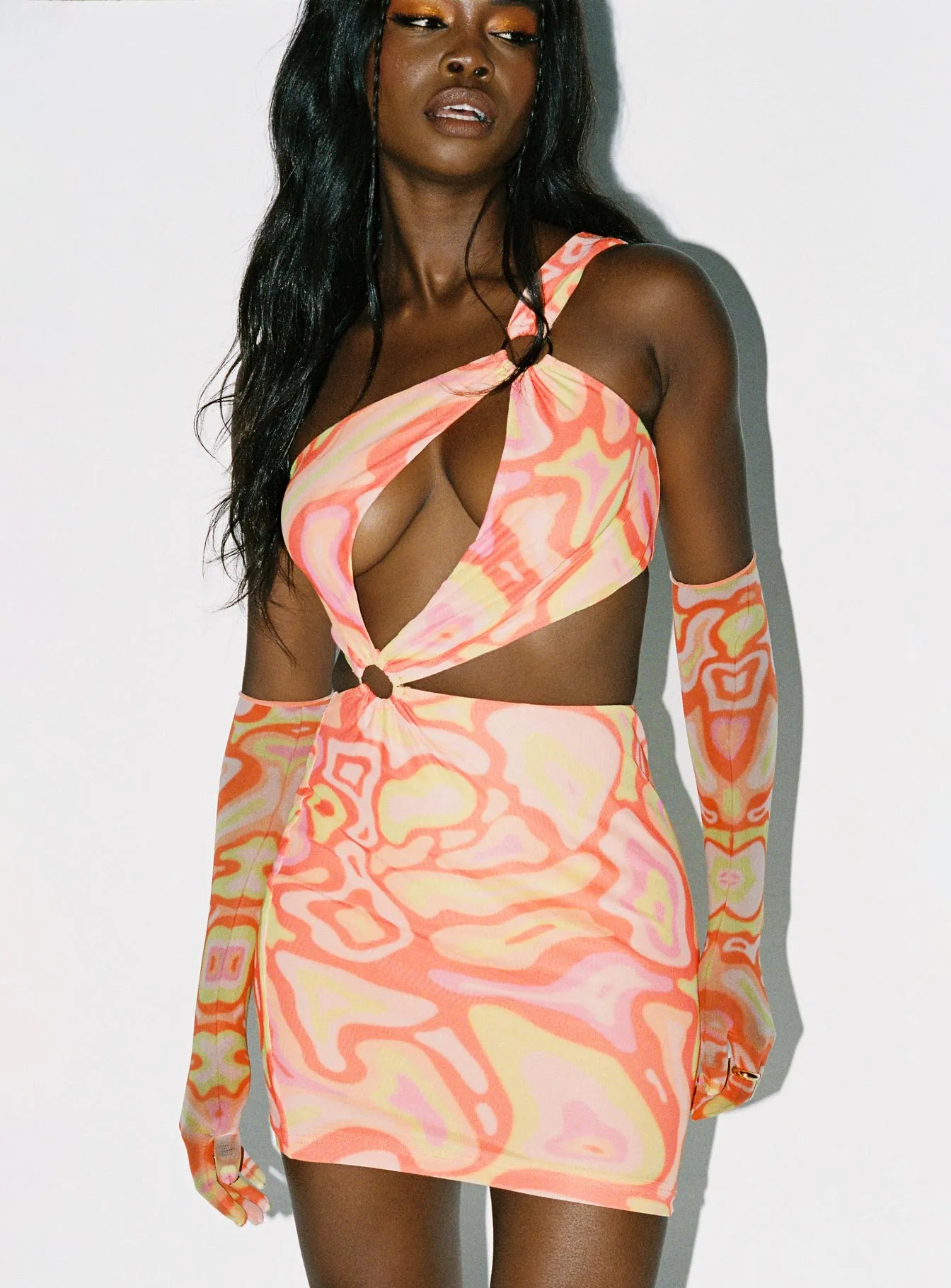 Layered Style Chic Rhythm Greater Power Mini Dress Multi