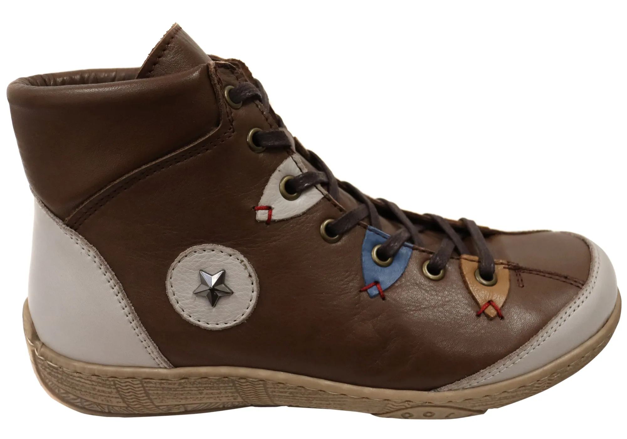 City Travel Orizonte Tova Womens European Comfortable Leather Ankle Boots