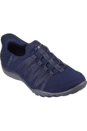 Shock Guard Celebrity Vibe Skechers Slip Ins Breathe Easy 100593 in navy
