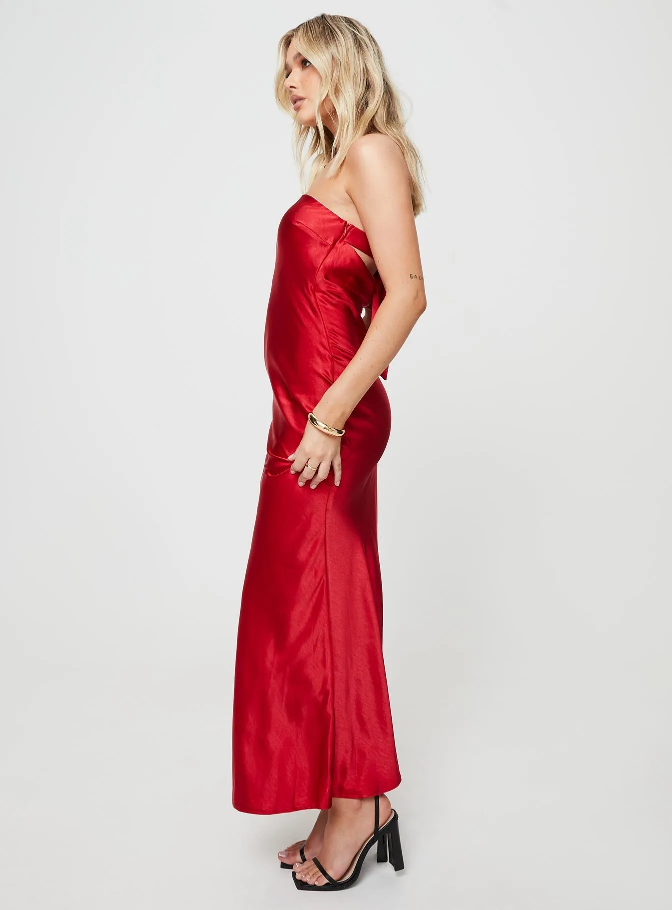 Casual Lines Stylish party wear Haley Maxi Dress Red
