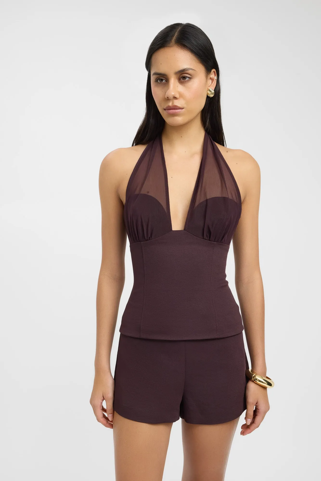 denim alternative Oyster Low Rise Short