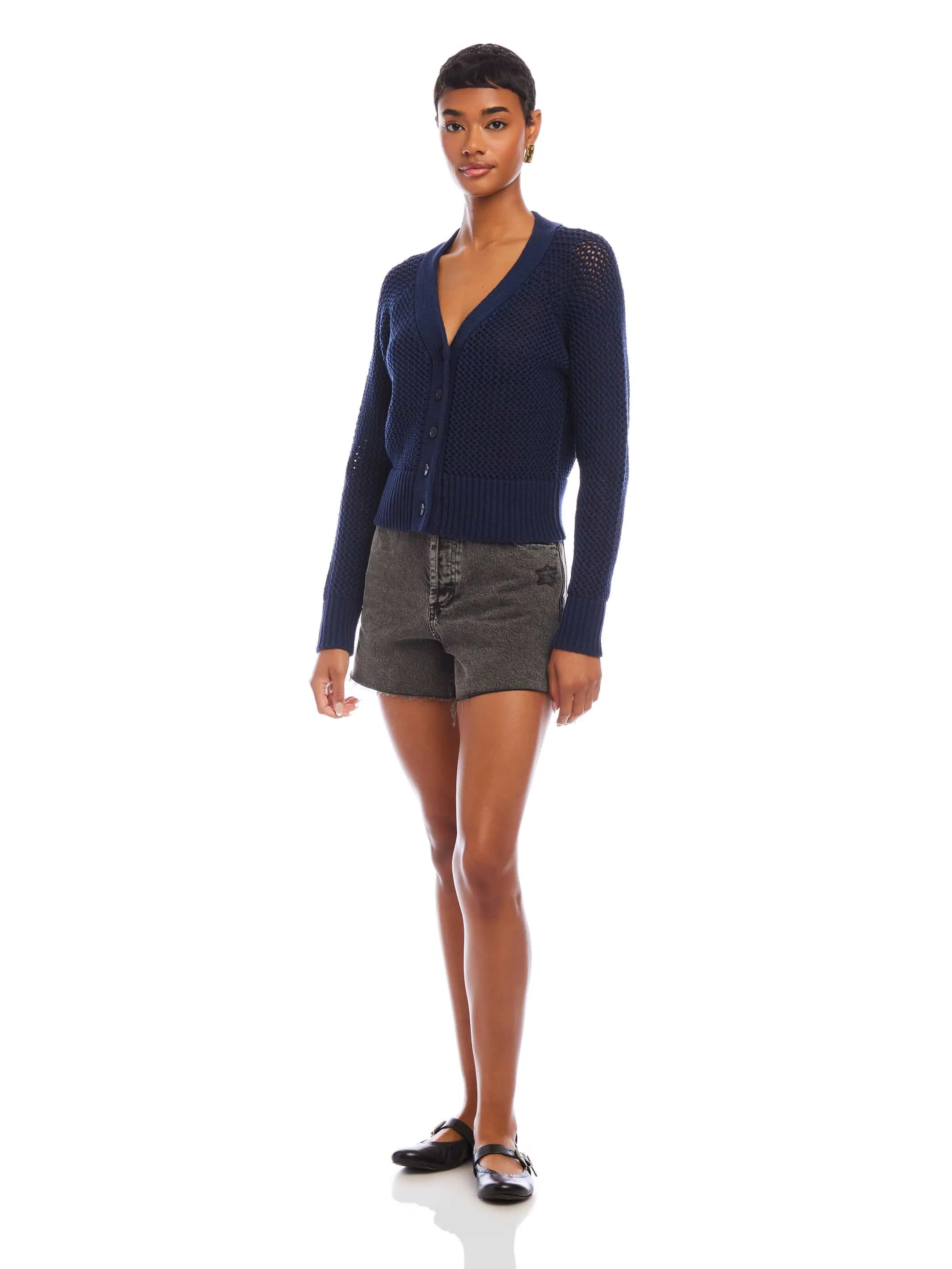 Ellen Crochet Cardigan Sweater Fresh Season