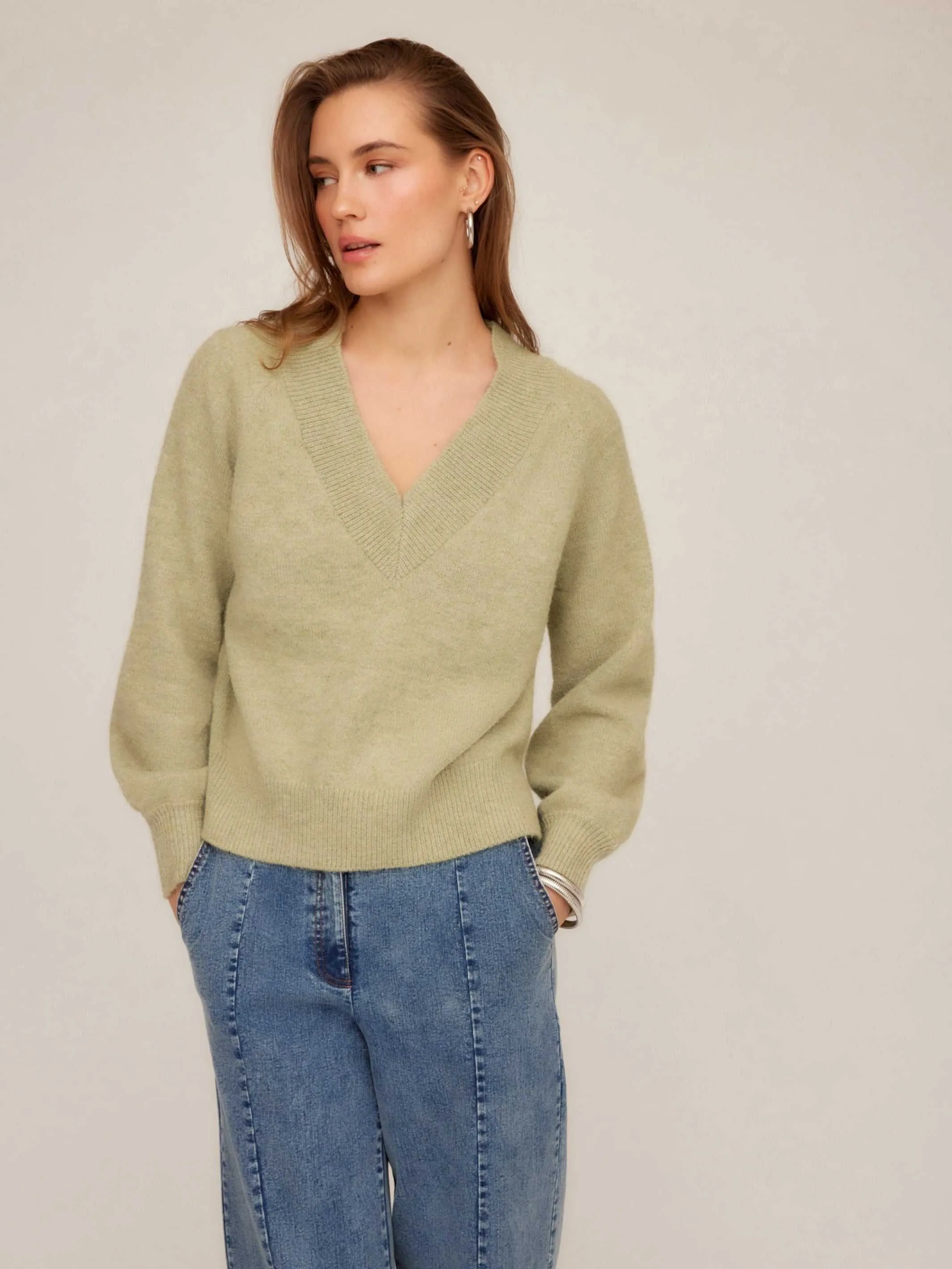 Modern Warmth Heather V-Neck Sweater