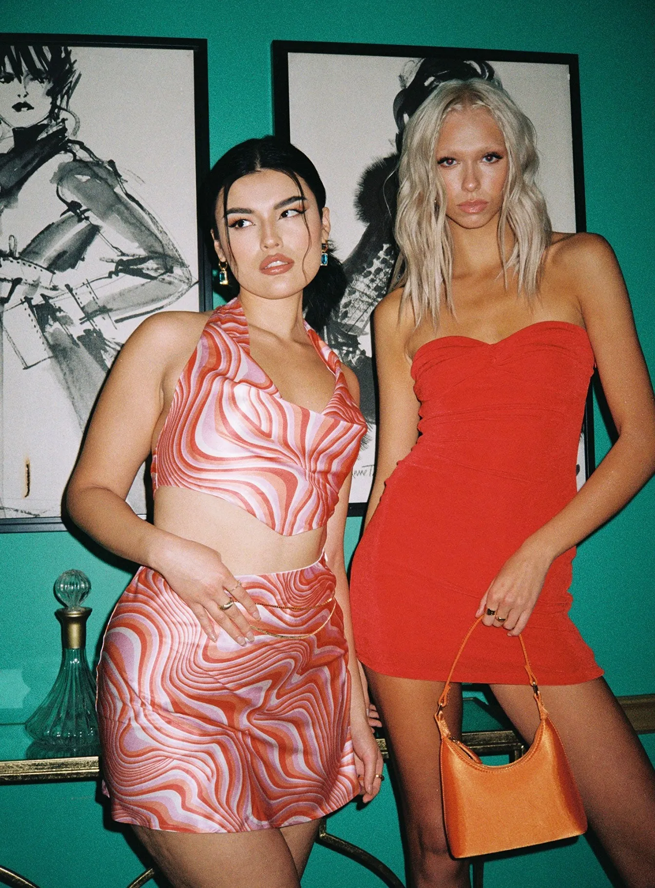 Versatile Edge Henriette Mini Dress Red