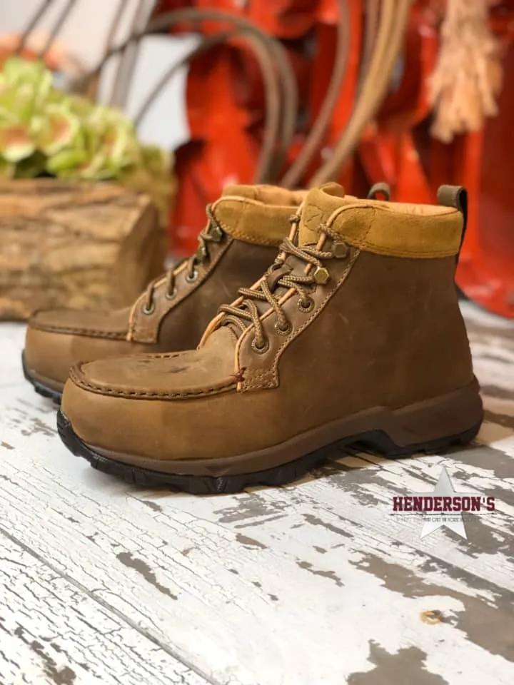 Ladies Work Hiker Shoe Secure Strap Comfortable Footbed