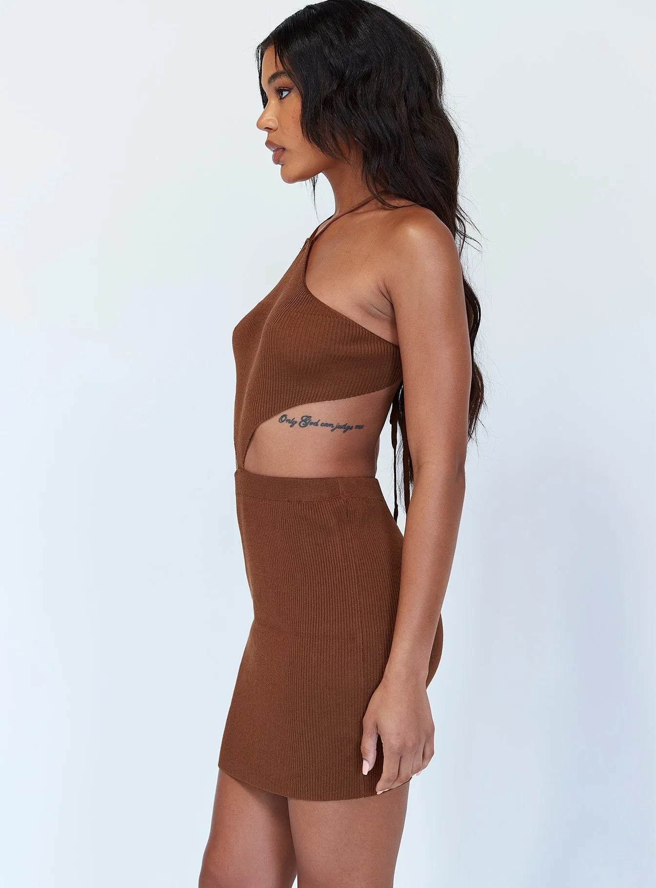 Urban Classic Urban Aesthetic Honey Mini Dress Brown