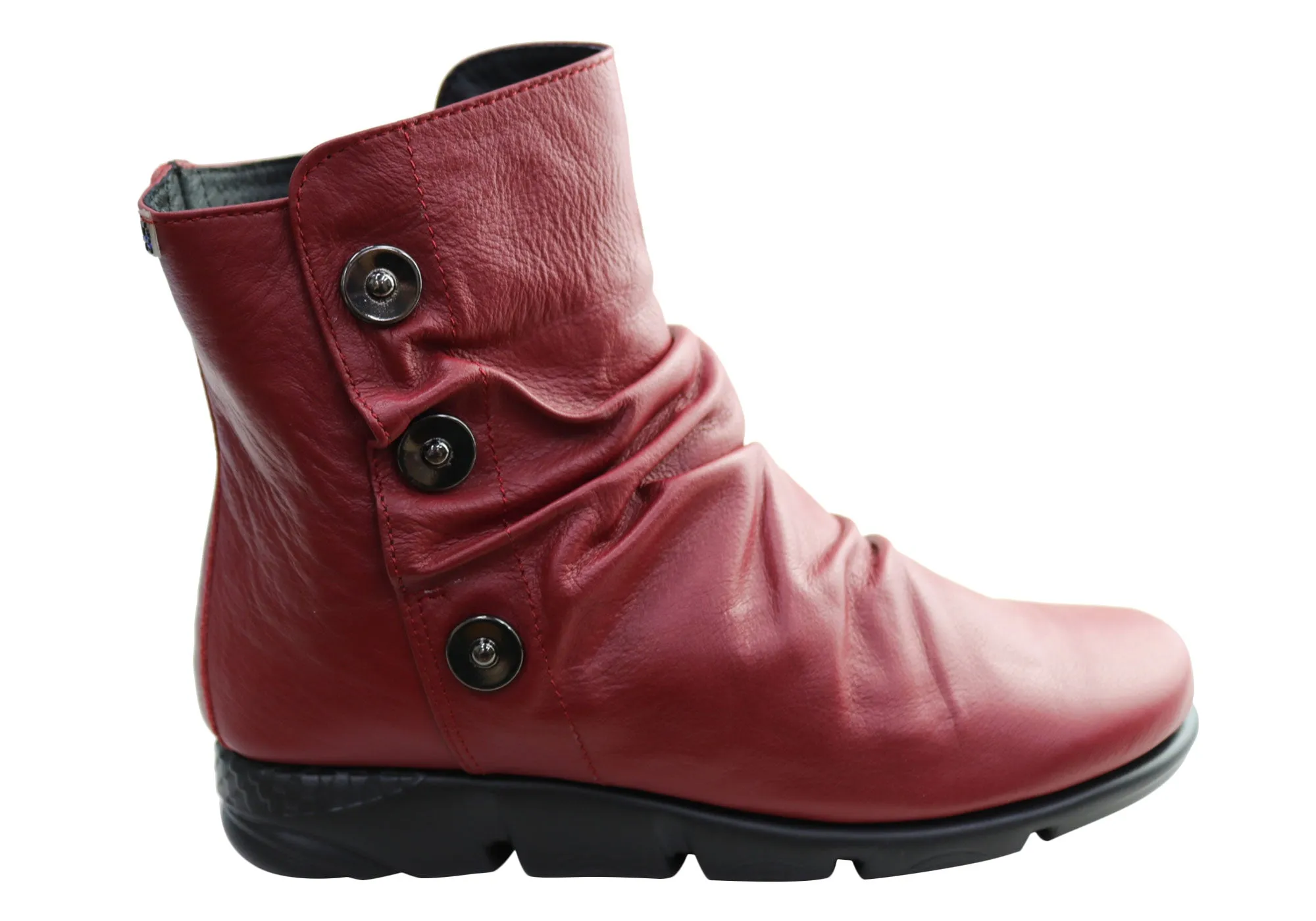 Protective Finish Snowy Path Snow Ready Flex & Go Loz Womens Comfortable Leather Ankle Boots Made In Portugal