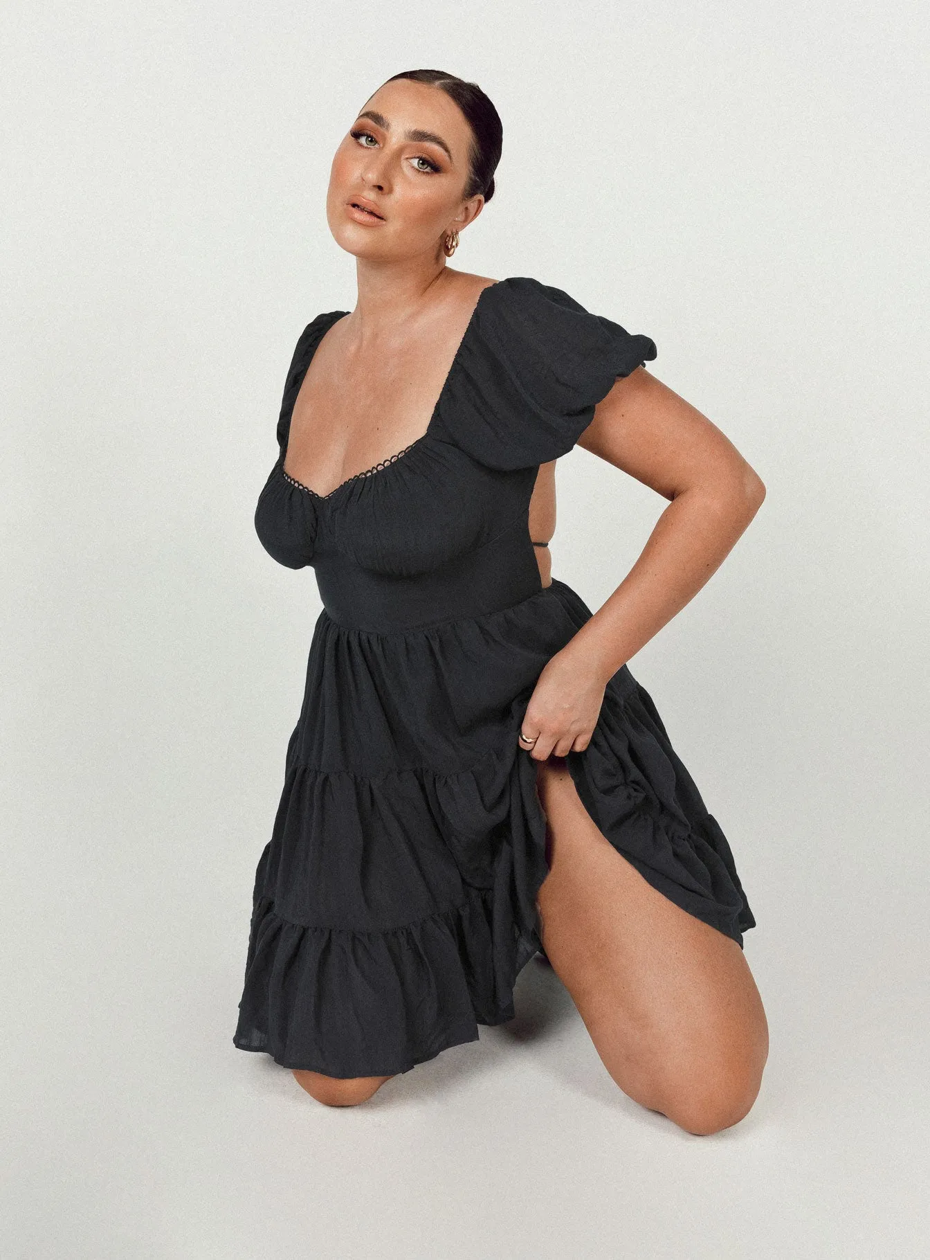 Danny Mini Dress Black Bow Soft UVProtectiveLayer