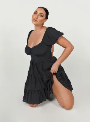 Danny Mini Dress Black Bow Soft UVProtectiveLayer