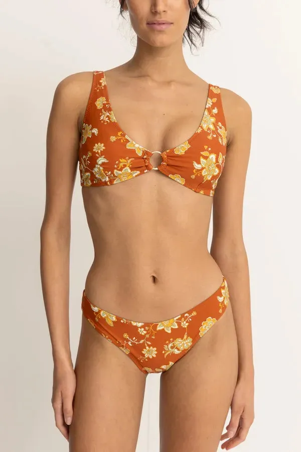 Rhythm Womens Bikini Top Nova Paisley Support Tall Tri Tropical-Vibes