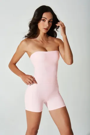 Selena Bandeau Top - Blush construction Exhibition - worthy