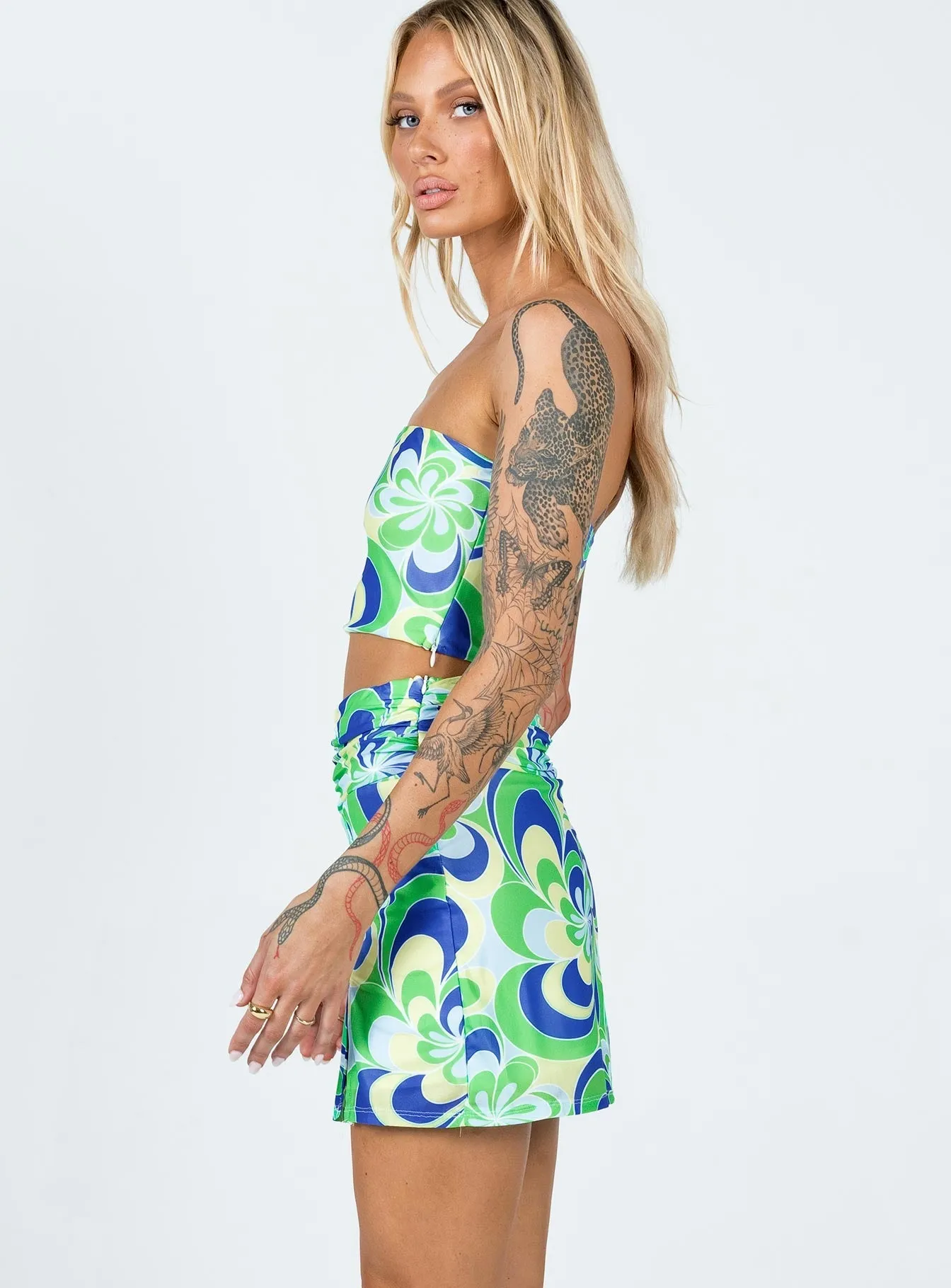 Public Desire Mini Skirt Multi Breathable Lining