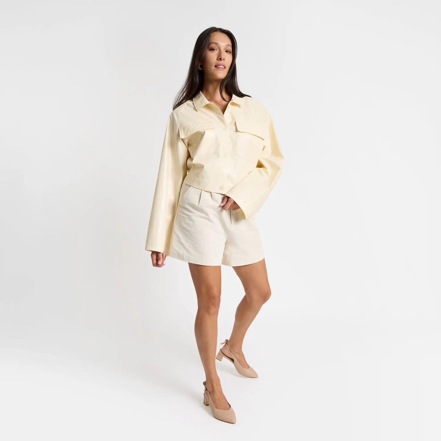 All terrain Hudson Slingback Heel | Nude leather