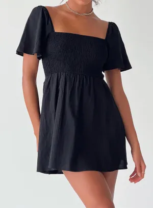 SoftTouchTexture Summer Nights Mini Dress Black