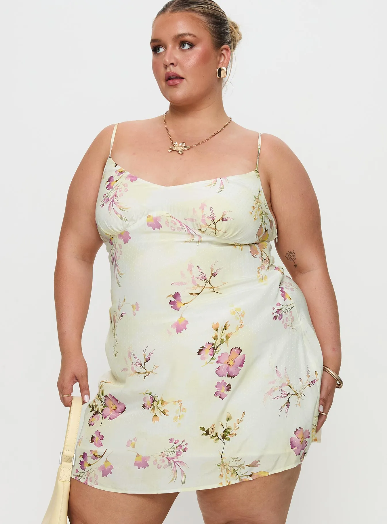 Jaye Mini Dress Floral Curve Functional Fit