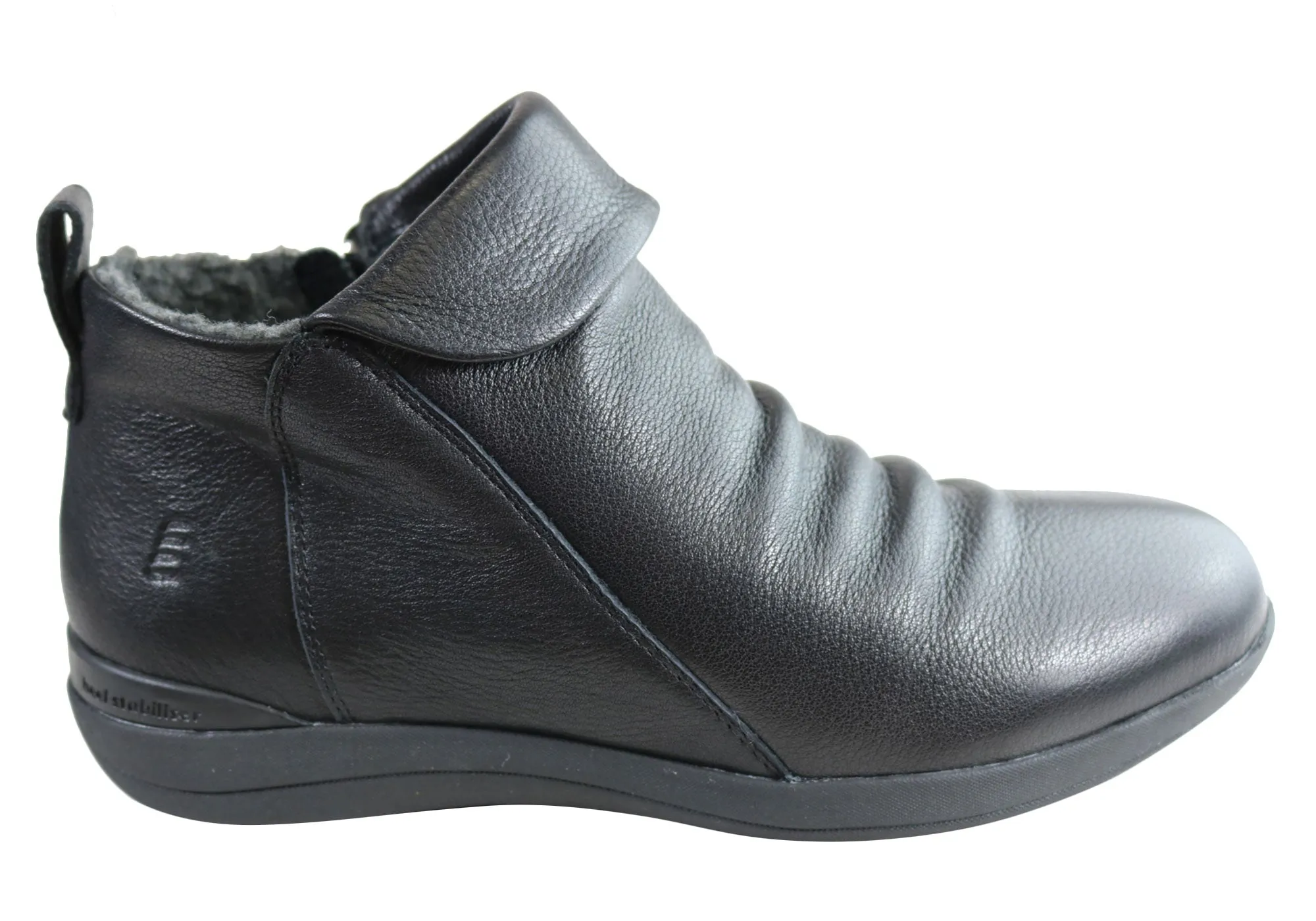 Reinforced Seams Homyped Glee Womens Comfortable Supportive Leather Ankle Boots