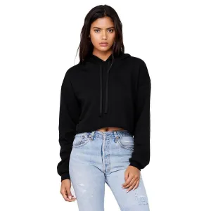 Women's Cropped Fleece Hoodie | BLACK Outdoor Sporty