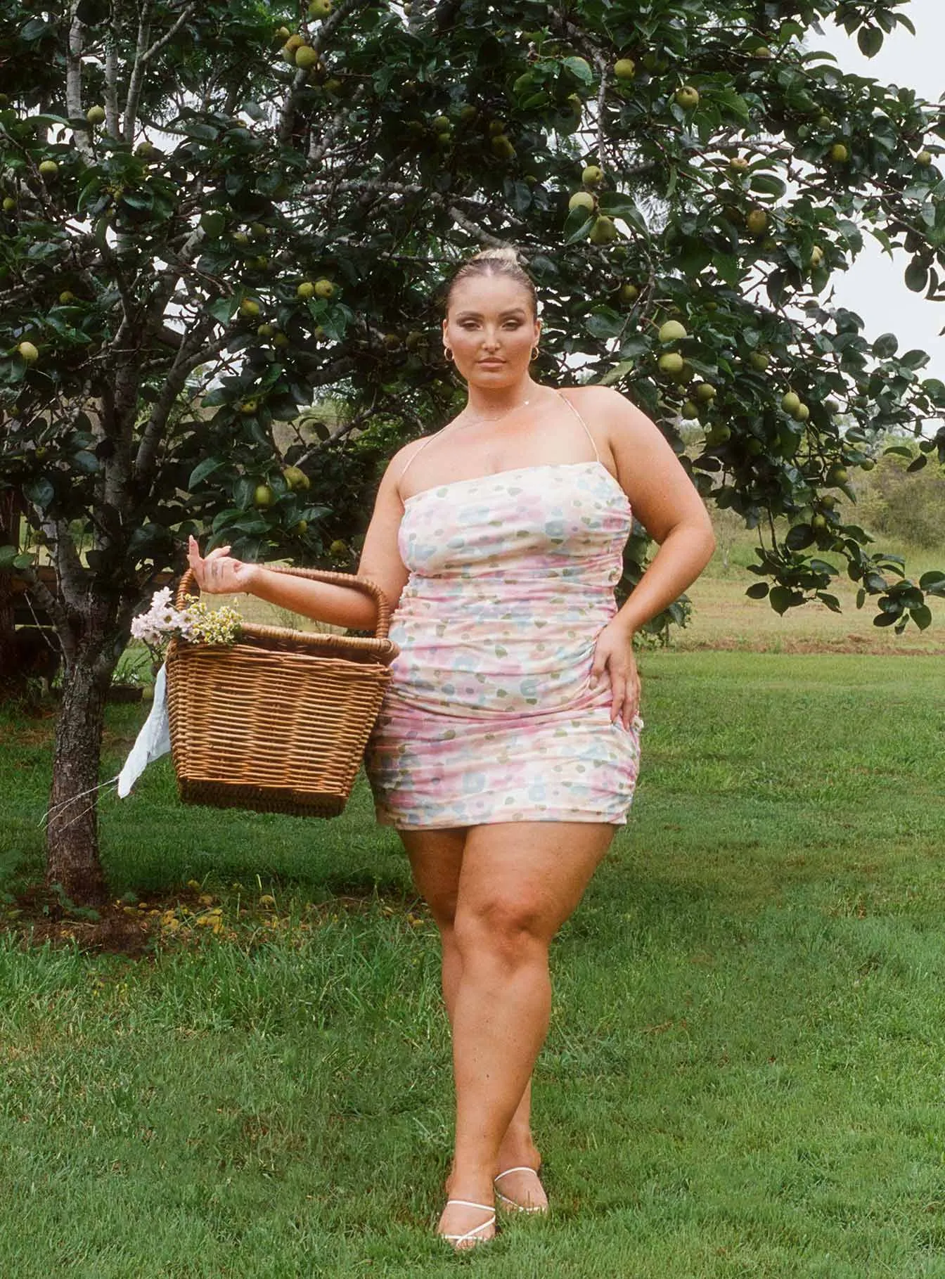 Perfect Fit Wear Spring-Season Hopeless Romantic Mesh Ruched Mini Dress Multi Curve