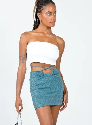 Humaira Mini Skirt Blue Comfort Mood Athleisure Inspired